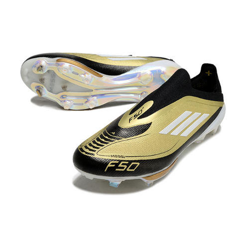 Adidas F50+ Elite Laceless Black and Yellow FG