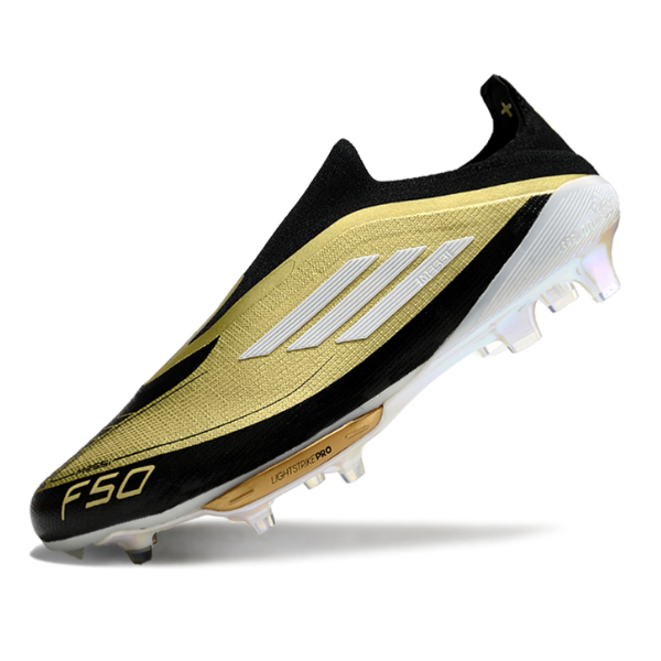 Adidas F50+ Elite Laceless Black and Yellow FG