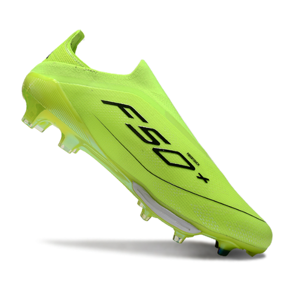 Adidas F50+ Elite Laceless Green and Black FG