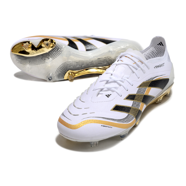 Adidas Predator 25 Elite White and Gold FG