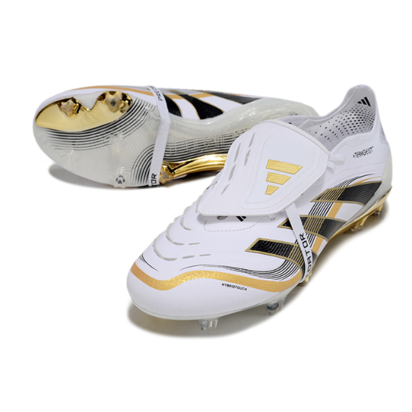Adidas Predator 25 Elite Tongue White and Gold FG