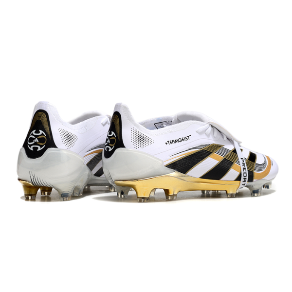 Adidas Predator 25 Elite Tongue White and Gold FG