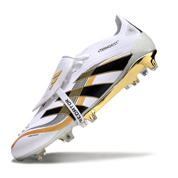 Adidas Predator 25 Elite Tongue White and Gold FG