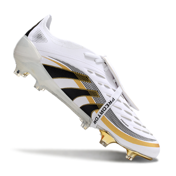 Adidas Predator 25 Elite Tongue White and Gold FG