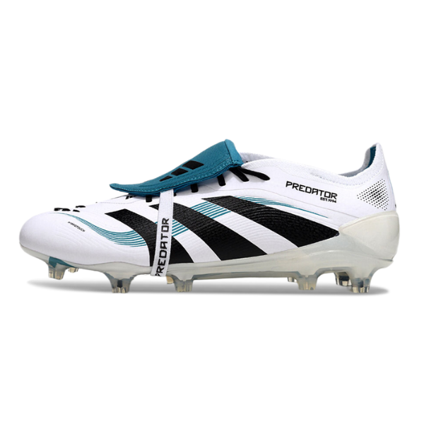 Adidas Predator 25 Elite Tongue White and Blue FG