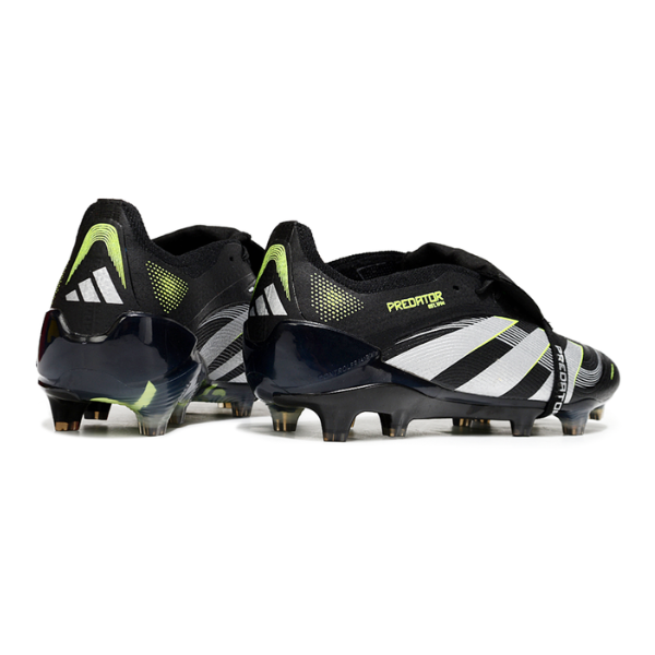 Adidas Predator 25 Elite Tongue Black White and Green FG