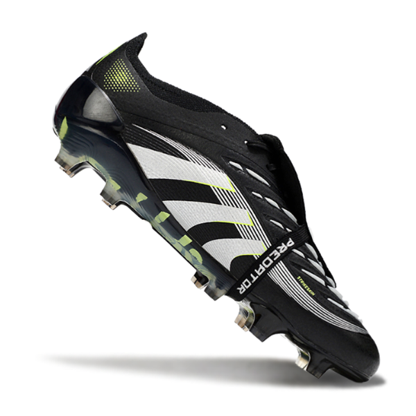 Adidas Predator 25 Elite Tongue Black White and Green FG
