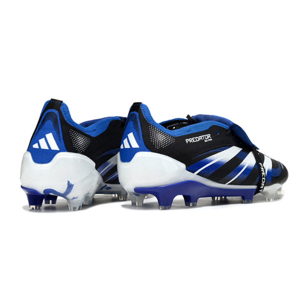 Adidas Predator 25 Elite Tongue Black White and Blue FG