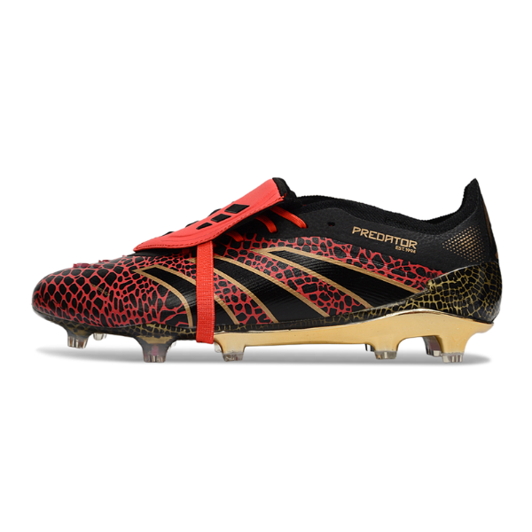 Adidas Predator 25 Elite Tongue Black and Red FG
