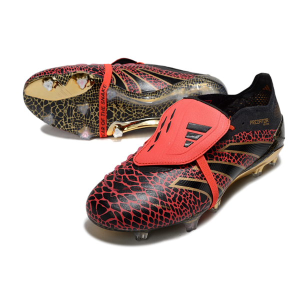 Adidas Predator 25 Elite Tongue Black and Red FG
