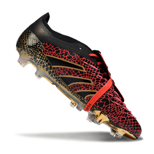 Adidas Predator 25 Elite Tongue Black and Red FG
