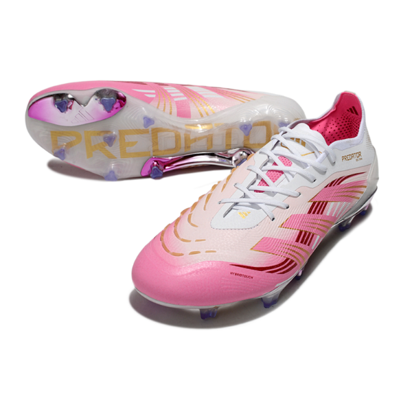 Adidas Predator 25 Elite White and Pink FG