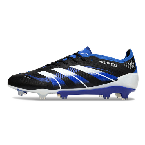 Adidas Predator 25 Elite Black White and Blue FG