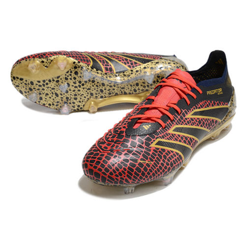 Adidas Predator 25 Elite Black Red and Yellow FG