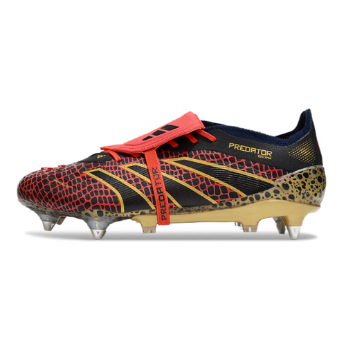 Adidas Predator 25 Elite DF Black Red and Yellow SG