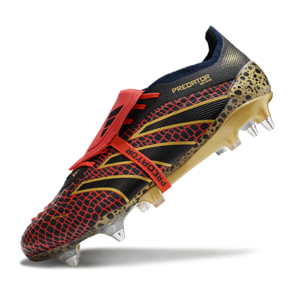 Adidas Predator 25 Elite DF Black Red and Yellow SG