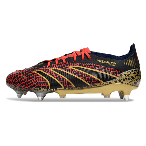 Adidas Predator 25 Elite Black Red and Yellow SG