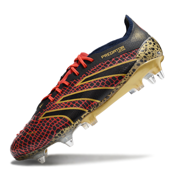 Adidas Predator 25 Elite Black Red and Yellow SG