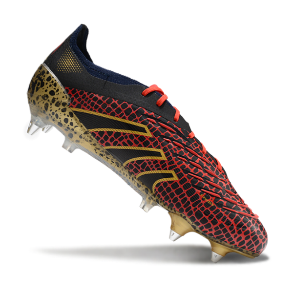 Adidas Predator 25 Elite Black Red and Yellow SG