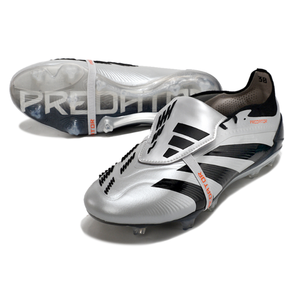 Adidas Predator 30 Elite Tongue Silver and Black FG