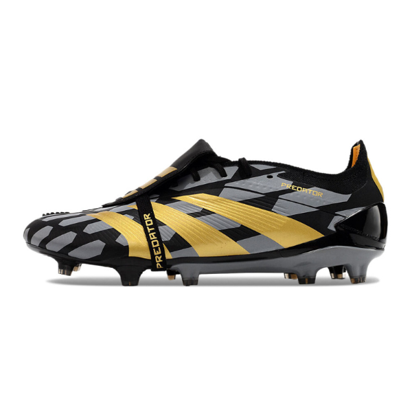Adidas Predator 30 Elite Tongue Gray Black and Yellow FG