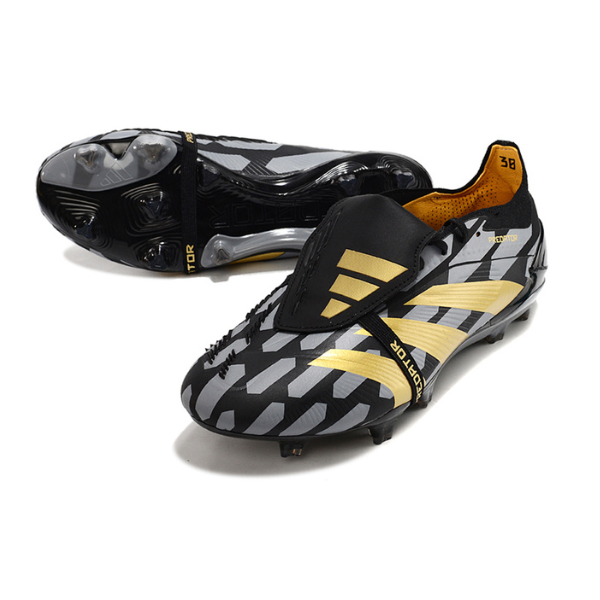 Adidas Predator 30 Elite Tongue Gray Black and Yellow FG
