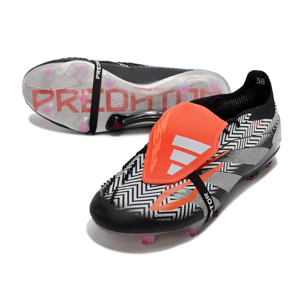 Adidas Predator 30 Elite Tongue Silver Gray and White FG