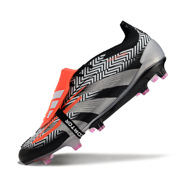 Adidas Predator 30 Elite Tongue Silver Gray and White FG
