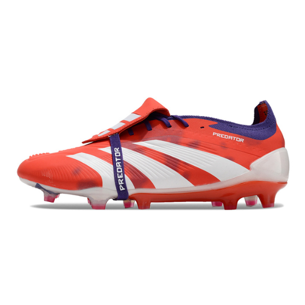 Adidas Predator 30 Elite Tongue Red White and Purple FG