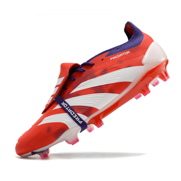 Adidas Predator 30 Elite Tongue Red White and Purple FG