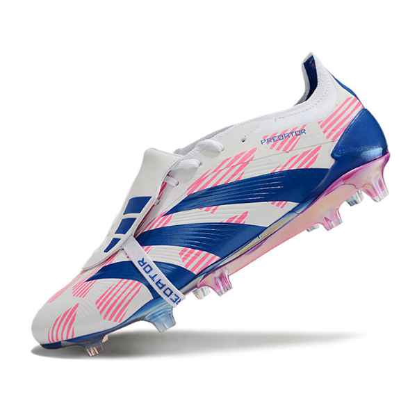 Adidas Predator 30 Elite Tongue White Blue and Pink FG