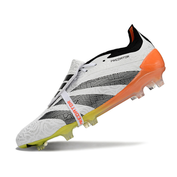 Adidas Predator 30 Elite Tongue White Orange and Gray FG