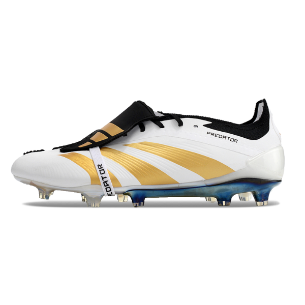 Adidas Predator 30 Elite Tongue White Black and Yellow FG
