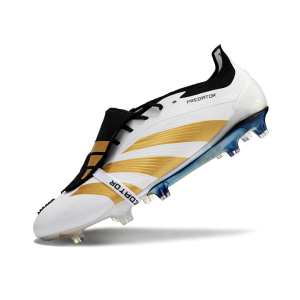 Adidas Predator 30 Elite Tongue White Black and Yellow FG