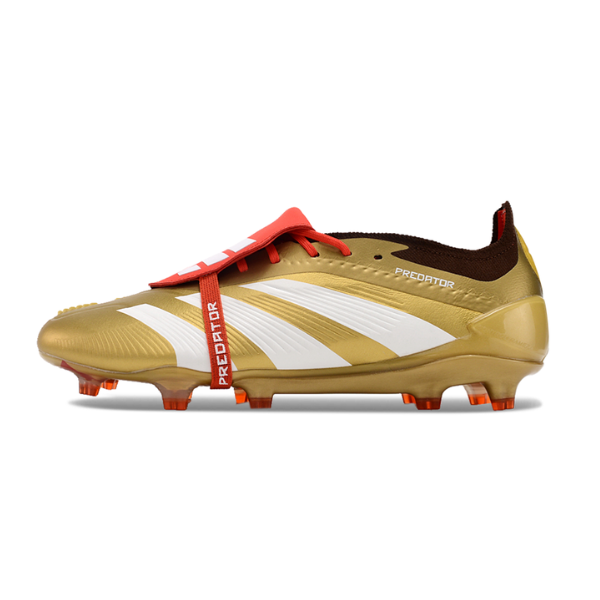 Adidas Predator 30 Elite Tongue Gold and Red FG