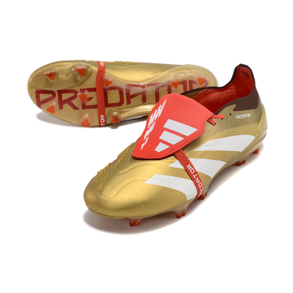 Adidas Predator 30 Elite Tongue Gold and Red FG