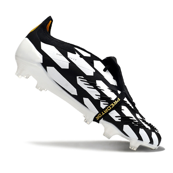 Adidas Predator 30 Elite Tongue Black White and Yellow FG