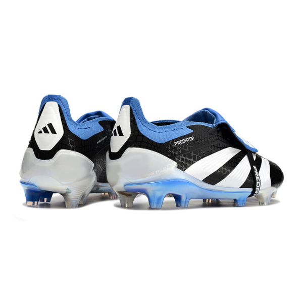 Adidas Predator 30 Elite Tongue Black White and Blue FG