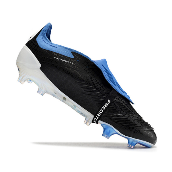 Adidas Predator 30 Elite Tongue Black White and Blue FG