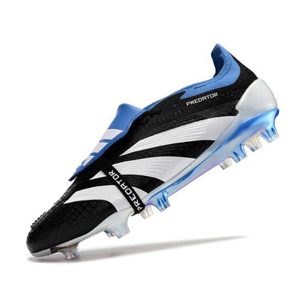 Adidas Predator 30 Elite Tongue Black White and Blue FG