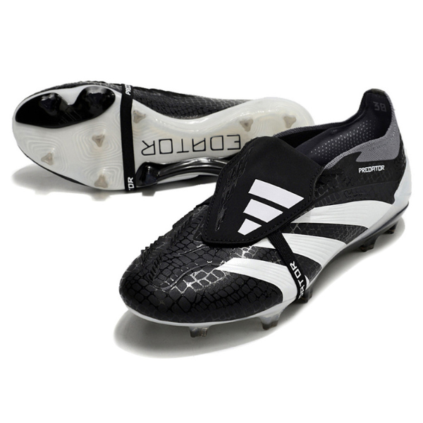 Adidas Predator 30 Elite Tongue Black White and Gray FG