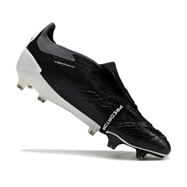Adidas Predator 30 Elite Tongue Black White and Gray FG