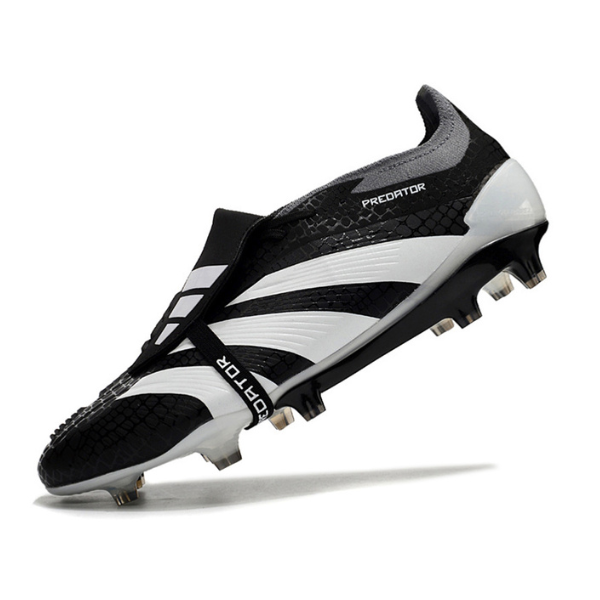 Adidas Predator 30 Elite Tongue Black White and Gray FG