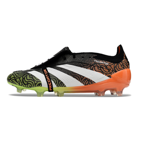 Adidas Predator 30 Elite Tongue Black Green and Orange FG