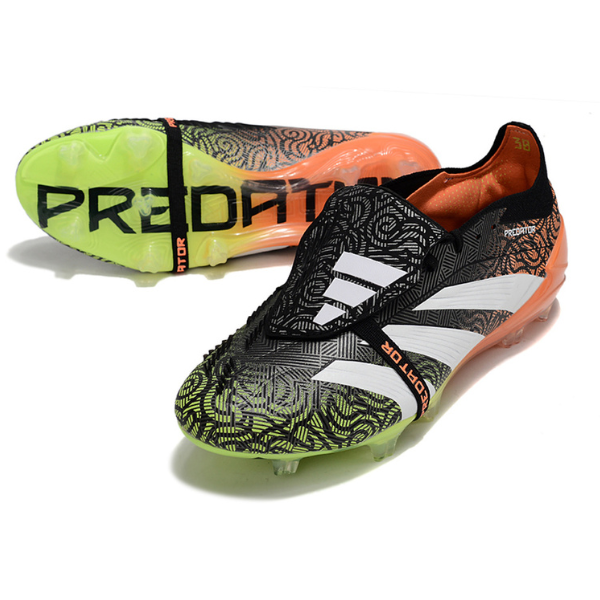 Adidas Predator 30 Elite Tongue Black Green and Orange FG