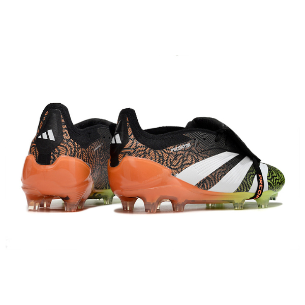 Adidas Predator 30 Elite Tongue Black Green and Orange FG