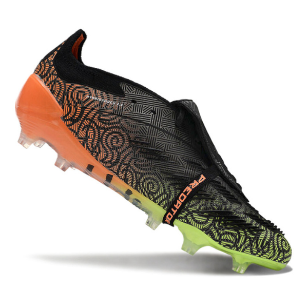 Adidas Predator 30 Elite Tongue Black Green and Orange FG