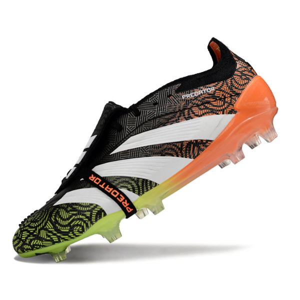 Adidas Predator 30 Elite Tongue Black Green and Orange FG