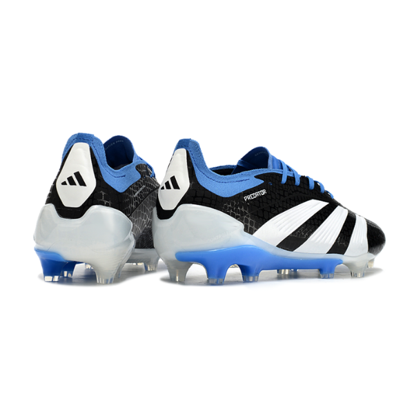 Adidas Predator 30 Elite Black White and Blue FG