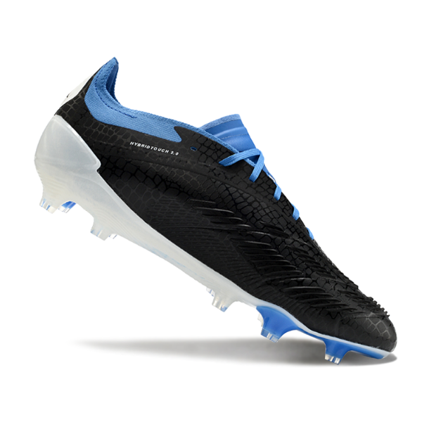 Adidas Predator 30 Elite Black White and Blue FG